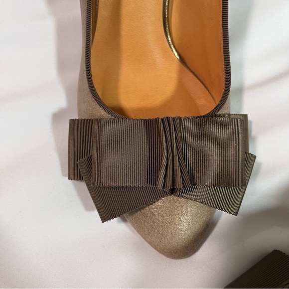 Lanvin en blew Heels with Bow Accent - Picture 9 of 10